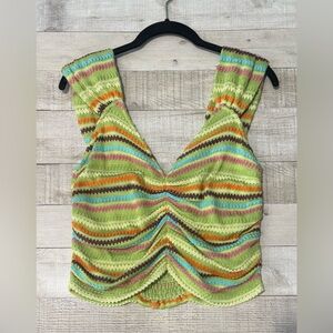 Colorful Striped Women's Top